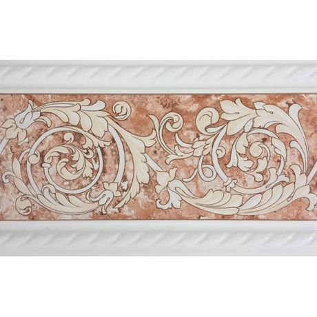 FAIXA-CERAMICA-IMPORTADA-ARABESCO-MARMORIZADA-TERRACOTA-BORDA-RELEVO-201X316 FAIXA-CERAMICA-IMPORTADA-ARABESCO-MARMORIZADA-TERRACOTA-BORDA-RELEVO-201X316