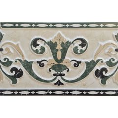 FAIXA-CERAMICA-IMPORTADA-RELEVO-ARABESCO-MARMORIZADA-VERDE-BORDA-RETA-201X316