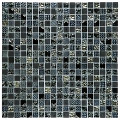 PASTILHA-GLASS-MOSAIC-D1012-DIAMOND-PRETO-31X31