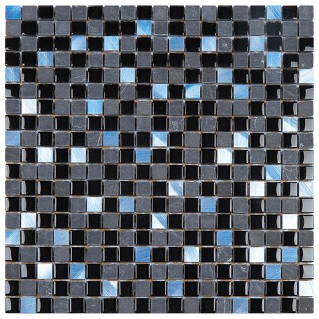 PASTILHA-GLASS-MOSAIC-GS200-GLASS-STONE-PRETA-METAL-AZULADO-31X31