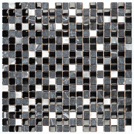 PASTILHA-GLASS-MOSAIC-GS200-GLASS-STONE-PRETA---PRATA-31X31