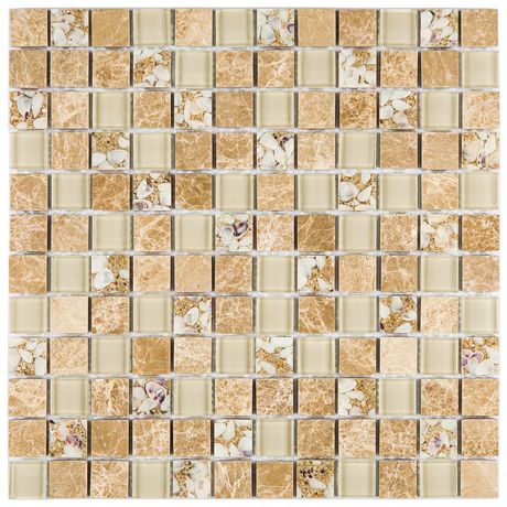 PASTILHA-GLASS-MOSAIC-GS403-GLASS-STONE-BEGE-30X30 PASTILHA-GLASS-MOSAIC-GS403-GLASS-STONE-BEGE-30X30