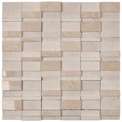 PASTILHA-GLASS-MOSAIC-MR02-MARMORE-CREMA-MARFIL-POLIDO-MATTE-305X305