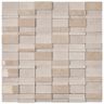 PASTILHA-GLASS-MOSAIC-MR02-MARMORE-CREMA-MARFIL-POLIDO-MATTE-305X305