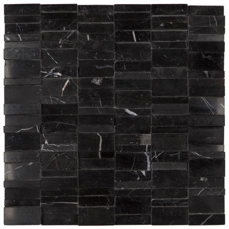 PASTILHA-GLASS-MOSAIC-MR04-MARMORE-NEGRO-MAQUINA-POLIDO-305X305