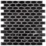 PASTILHA-GLASS-MOSAIC-MR25-MARMORE-NEGRO-MAQUINA-POLIDO-MATTE-32X305