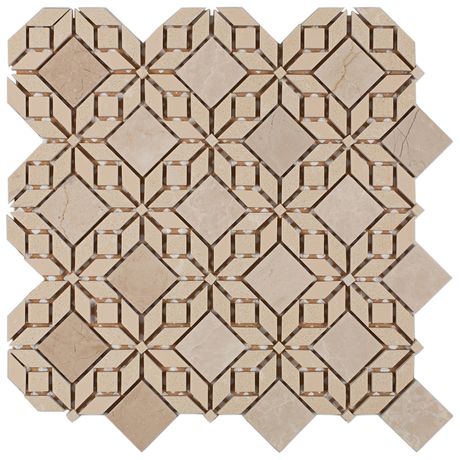 PASTILHA-GLASS-MOSAIC-MR42-MARMORE-CREMA-MARFIL-ROYAL-BOTTICINO-33X33 PASTILHA-GLASS-MOSAIC-MR42-MARMORE-CREMA-MARFIL-ROYAL-BOTTICINO-33X33