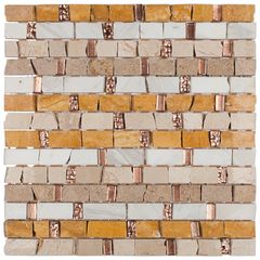 PASTILHA-GLASS-MOSAIC-MR46-MARMORE-TRAVERTINO-CREMA-MARFIL-AJAX-PEARL-CREAM-VIDRO-305X305
