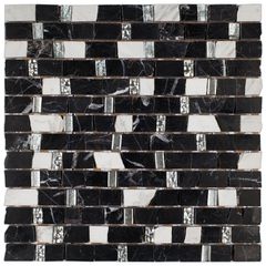 PASTILHA-GLASS-MOSAIC-MR47-MARMORE-NEGRO-MAQUINA-AJAX-VIDRO-305X305