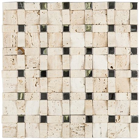 PASTILHA-GLASS-MOSAIC-MR50-MARMORE-TRAVERTINO-ACO-INOX-MATTE-275X275 PASTILHA-GLASS-MOSAIC-MR50-MARMORE-TRAVERTINO-ACO-INOX-MATTE-275X275