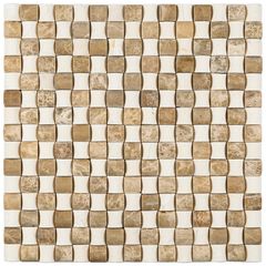 PASTILHA-GLASS-MOSAIC-MR51-MARMORE-CREMA-MARFIL-IMPERADOR-CLARO-MATTE-305X305