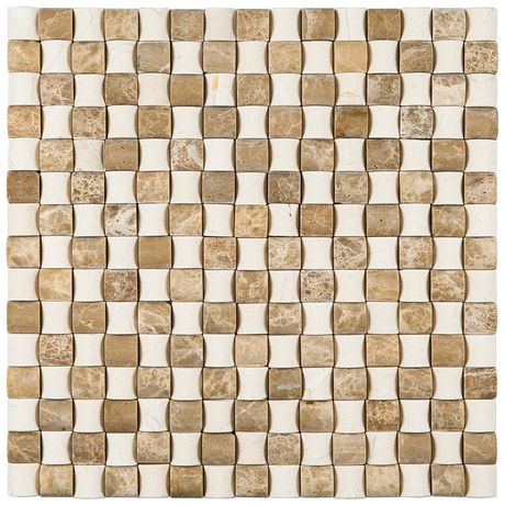 PASTILHA-GLASS-MOSAIC-MR51-MARMORE-CREMA-MARFIL-IMPERADOR-CLARO-MATTE-305X305 PASTILHA-GLASS-MOSAIC-MR51-MARMORE-CREMA-MARFIL-IMPERADOR-CLARO-MATTE-305X305