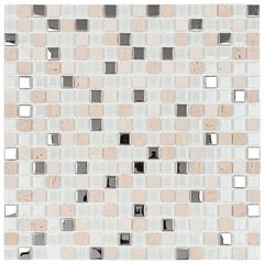 PASTILHA-GLASS-MOSAIC-SMG101-SLIM-BRANCO-BEGE-COM-INOX-305X305