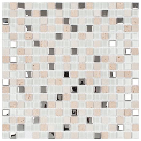 PASTILHA-GLASS-MOSAIC-SMG101-SLIM-BRANCO-BEGE-COM-INOX-305X305 PASTILHA-GLASS-MOSAIC-SMG101-SLIM-BRANCO-BEGE-COM-INOX-305X305