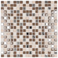 PASTILHA-GLASS-MOSAIC-SMG104-SLIM-MARROM-BEGE-COM-INOX-305X305