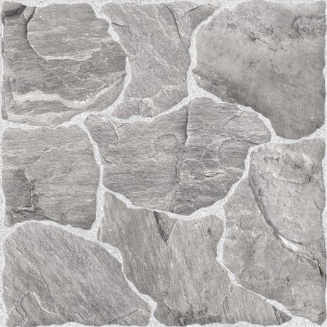Piso Cerâmico Rox Pietra Pedra Gray Rústico 44x44