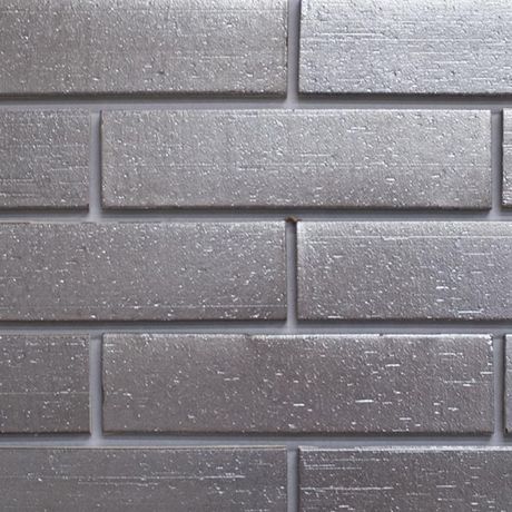 Revestimento-Ceramico-Gail-Vintage-Brick-Skin-Prata-Metalizada-240x54x14mm