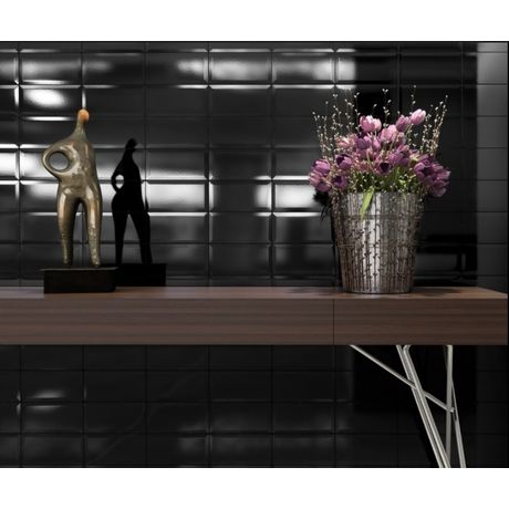 Revestimento-Ceramico-Ceral-Bisotado-Preto-Brilho-Glossy-10x20 Revestimento-Ceramico-Ceral-Bisotado-Preto-Brilho-Glossy-10x20