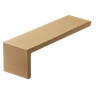 Placa-Ceramica-Gail-para-Canto-90-graus-Arquitetura-Natural-Amendoa-180x54x54x11mm