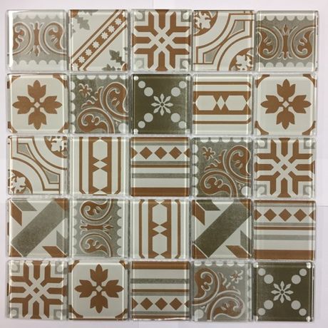 Pastilha-de-Vidro-Van-Gogh-Patchwork-Ladrilho-Terracota-31x31-