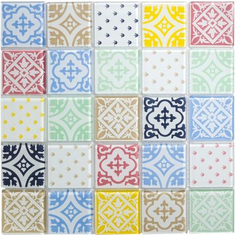 Pastilha-de-Vidro-Van-Gogh-Patchwork-Ladrilho-Barcelona-31x31