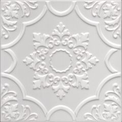 Revestimento-Gabriella-Arabesco-Floral-Branco-AF20-WH-01-Acetinado-20X20