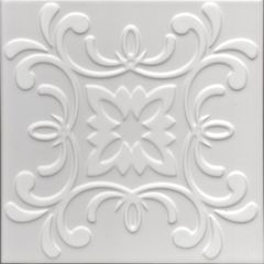 Revestimento-Gabriella-Arabesco-Floral-Branco-AF20-WH-03-Acetinado-20X20