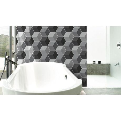 Piso-Ceramico-Gabriella-Hexagonal-Cubos-3D-Hx20-Cb03-Acetinado-17X20 Piso-Ceramico-Gabriella-Hexagonal-Cubos-3D-Hx20-Cb03-Acetinado-17X20
