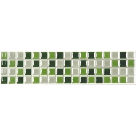Faixa-Ceramica-Gabriella-Elegance-GLR1089-Verde-Escuro-Medio-Claro-Brilhante-85X35 Faixa-Ceramica-Gabriella-Elegance-GLR1089-Verde-Escuro-Medio-Claro-Brilhante-85X35