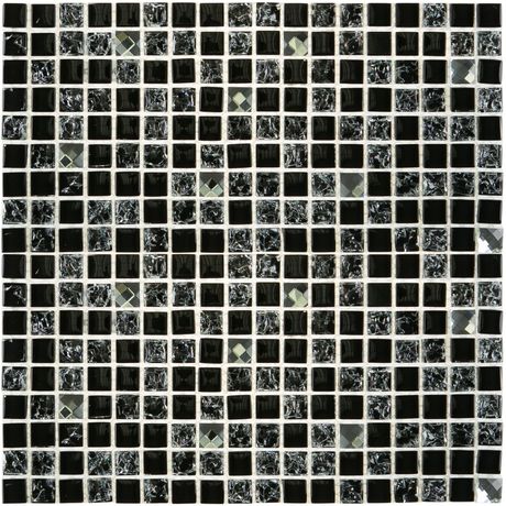 Pastilha-de-Marmore-e-Vidro-Glass-Mosaic-Diamond-D1014-Preta-30x30- Pastilha-de-Marmore-e-Vidro-Glass-Mosaic-Diamond-D1014-Preta-30x30-