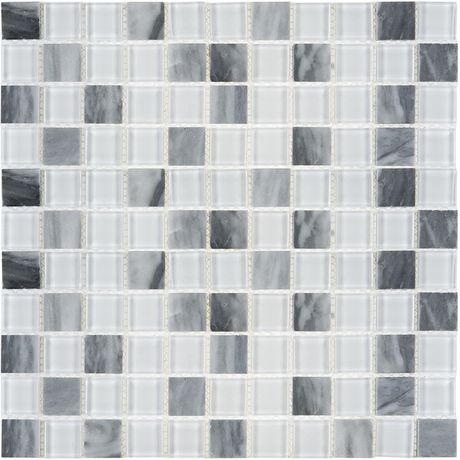 Pastilha-de-Vidro-e-Marmore-Glass-Mosaic-Matisse-MT713-Branco-Cinza-29x29