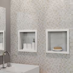 Pastilha-de-Vidro-e-Marmore-Glass-Mosaic-Matisse-MT715-Branco-Bege-30x30