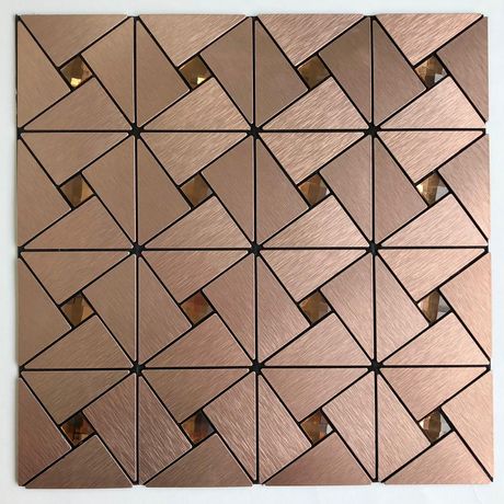 Pastilha-de-Aluminio-Glass-Mosaic-Metal-AL1007-Bronze-Escovada-30x30 Pastilha-de-Aluminio-Glass-Mosaic-Metal-AL1007-Bronze-Escovada-30x30