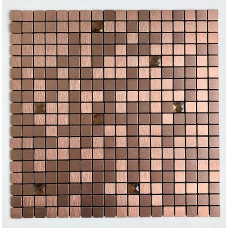 Pastilha-de-Aluminio-Glass-Mosaic-Metal-AL1009-Bronze-Escovada-30x30 Pastilha-de-Aluminio-Glass-Mosaic-Metal-AL1009-Bronze-Escovada-30x30