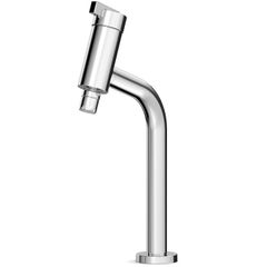 Monocomando-Roca-Cromado-de-Mesa-para-Cozinha-Bica-Alta-com-Arejador-Articulado-Linha-Singles-One