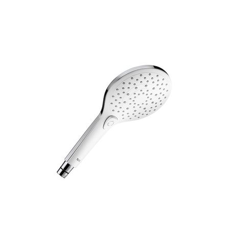 Ducha-Manual-Roca-140-Mm-com-3-Funcoes-Plenum-Round--Itens-para-Instalacao-Tomada-D-Agua-Flexivel-e-Suporte--