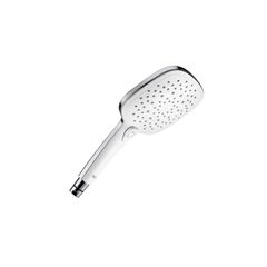 Ducha-Manual-Roca-140-Mm-com-3-Funcoes-Plenum-Square--Itens-para-Instalacao-Tomada-D-Agua-Flexivel-e-Suporte-