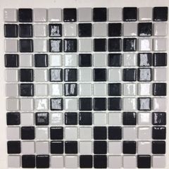 Pastilha-de-Vidro-Van-Gogh-Ecologic-Mescla-Preto-e-Branco-30x30