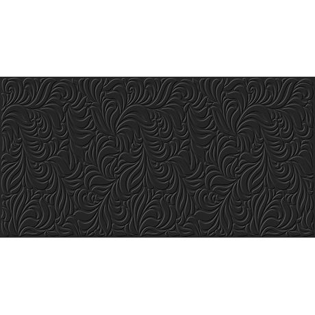 Revestimento-Castelli-Decorado-Gran-Vinolia-Nero-Acetinado-com-Relevo-62x120