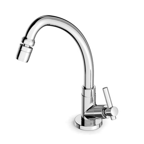 Torneira-Celite-de-Mesa-para-Cozinha-Bica-Alta-Movel-com-Arejador-Articulado-Linha-Life-Plus-