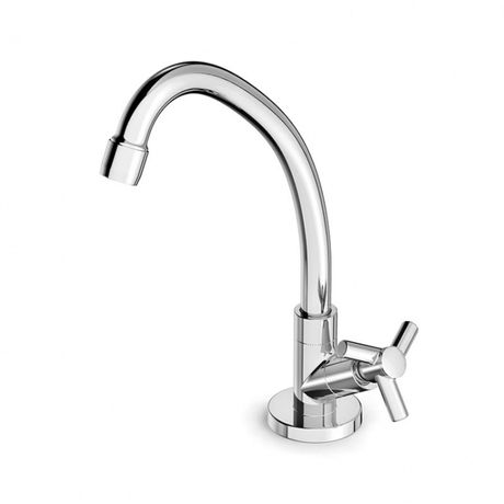 Torneira-Celite-de-Mesa-para-Cozinha-Bica-Alta-Movel-com-Arejador-Linha-One