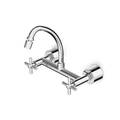 Misturador-Celite-de-Parede-para-Cozinha-Bica-Movel-com-Arejador-Articulado-Linha-Life