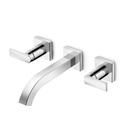 Misturador-Roca-de-Parede-para-Lavatorio-com-Valvula-de-Escoamento-Linha-Select