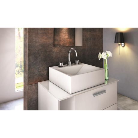 Misturador-Roca-de-Mesa-para-Lavatorio-3-Furos-Bica-Alta-com-Valvula-de-Escoamento-Singles-One Misturador-Roca-de-Mesa-para-Lavatorio-3-Furos-Bica-Alta-com-Valvula-de-Escoamento-Singles-One