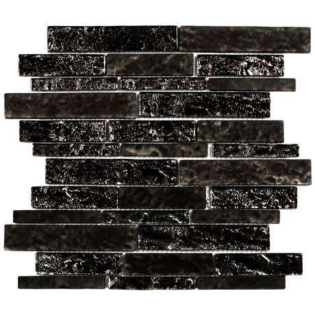 Pastilha-de-Vidro-Luzzo-Cosmos-Black-Brilhante-Tamanho-Variavel-Placa-30X30