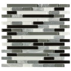 Pastilha-de-Vidro-Luzzo-Cristal---Pedras-LFP-08-Brilhante-Mix-48X15-98X15-e-148X15-Placa-30X30