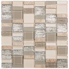 Pastilha-de-Vidro-Luzzo-Cristal---Pedras-LFP-18-Brilhante-Mix-48X15-48X23-e-48X40-Placa-30X30