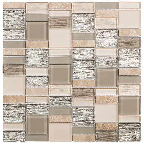 Pastilha-de-Vidro-Luzzo-Cristal---Pedras-LFP-18-Brilhante-Mix-48X15-48X23-e-48X40-Placa-30X30