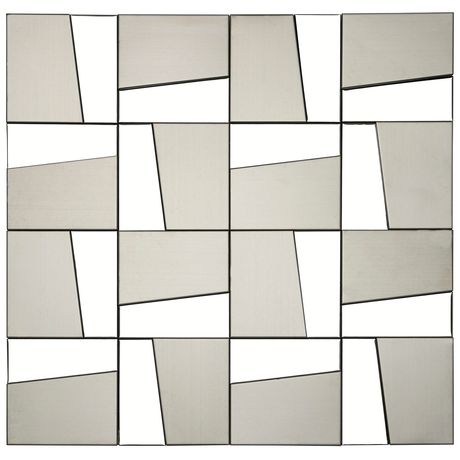 Pastilha-de-Aco-Inox-Luzzo-Jazz-Brick-Silver-Fosca-e-Brilhante-75X15-Placa-30X30 Pastilha-de-Aco-Inox-Luzzo-Jazz-Brick-Silver-Fosca-e-Brilhante-75X15-Placa-30X30