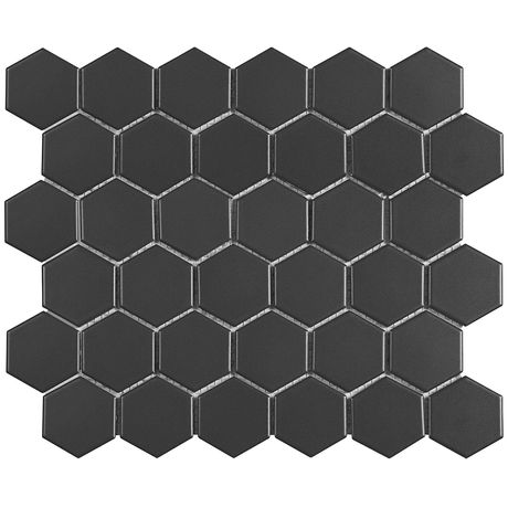 Pastilha-de-Porcelana-Luzzo-Vista-Hex-Gray-Fosca-51X59-Placa-28X325